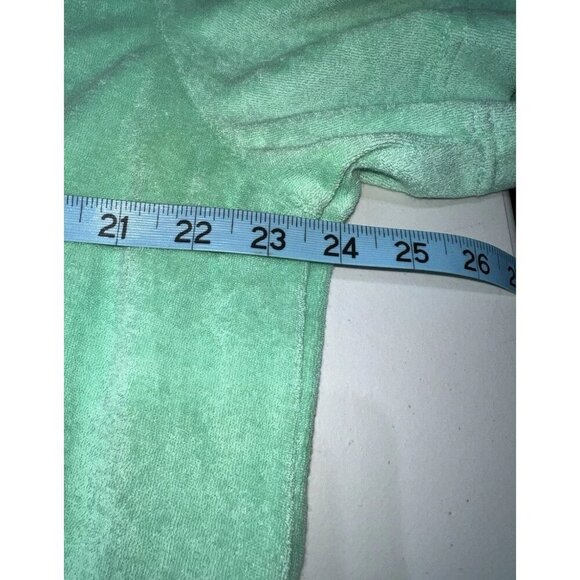 FABLETICS Mint Green Island Terry Boxy Button Up Size Large NWT Tropical Water - Picture 11 of 12
